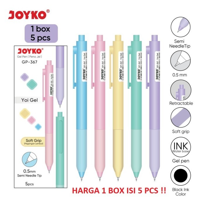 

Gel Pen Pulpen Pena Joyko GP-367 Yoi Gel 0.5 mm