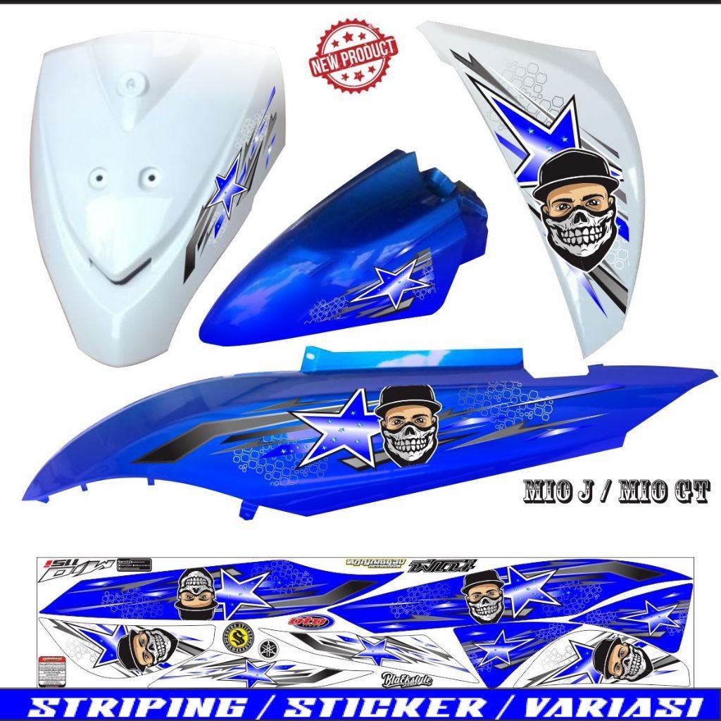 STIKER MIO J / STRIPING KEREN MURAH MIO GT MIO J STIKER VARIASI KEREN