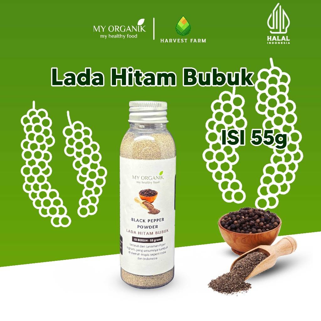 

My Organik Lada Hitam Bubuk Botol 55 gram