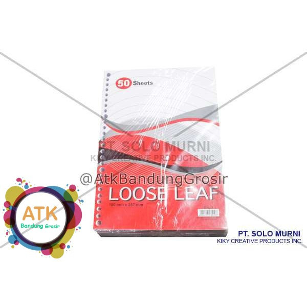 

Kertas Binder Loose Leaf Kiky A5 50 lembar Refill kertas Binder Grosir