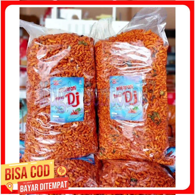 

Makaroni pipa 1kg (1000gr) Pedas DJ Makaroni pedes daun jeruk 1 KG