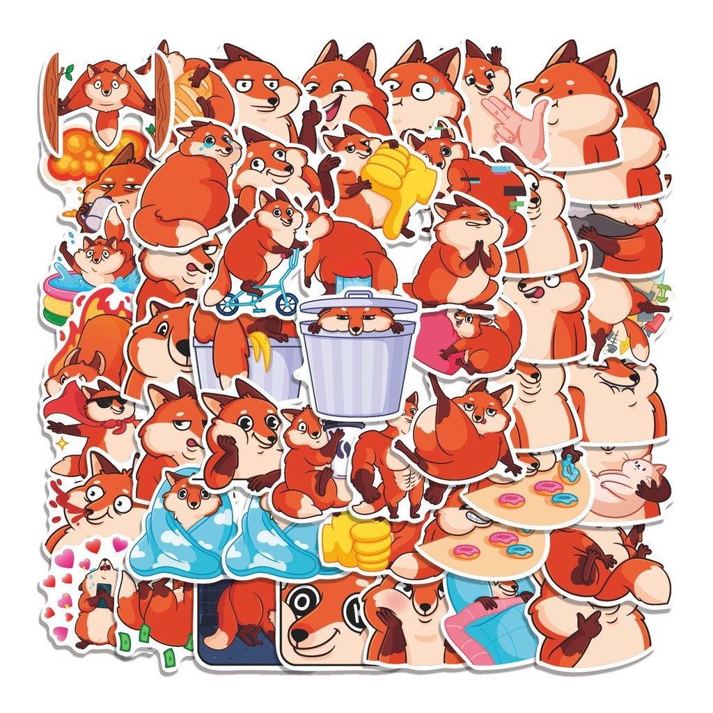 

COD 50 Pcs Stiker SNEAKY Lucu Anti Air Untuk Dekorasi Notebook Sepeda Skateboard Handphone