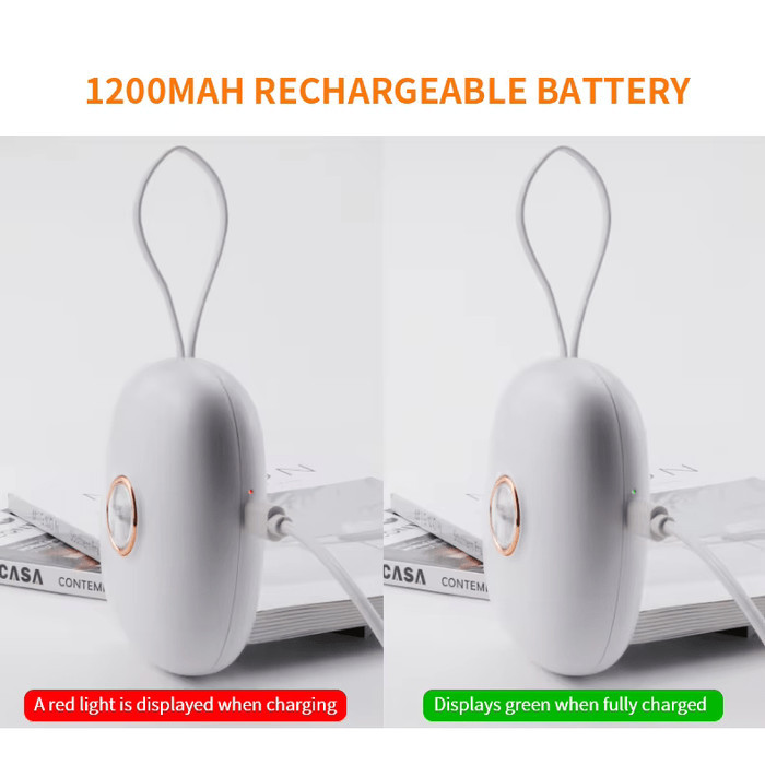 

Alarm Clock Getar Powerful Vibration LED Rechargeae 1200mAh