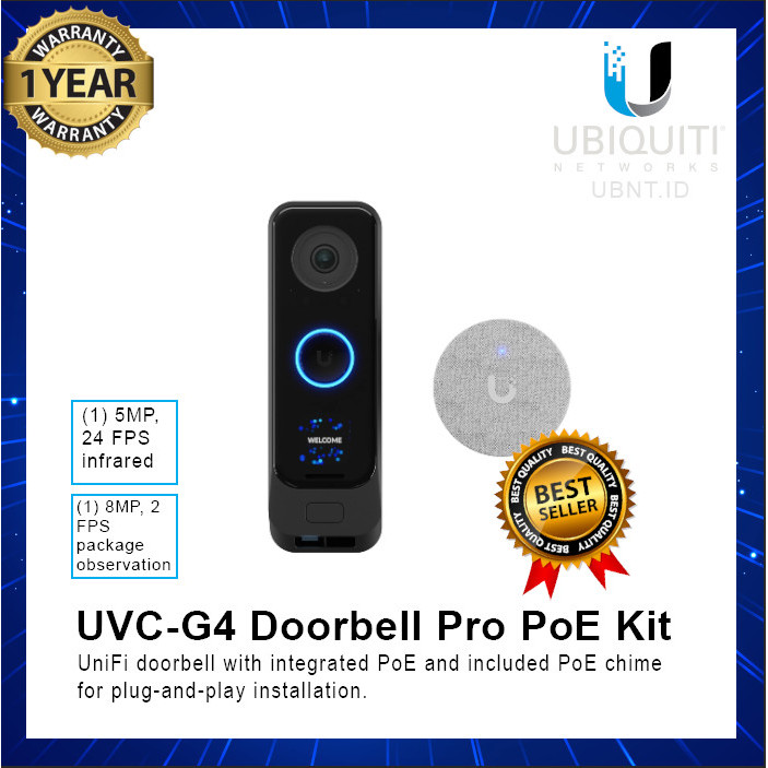 

Ubiquiti G4 Dooell Pro PoE Kit UVC-G4 Dooell Pro PoE Kit