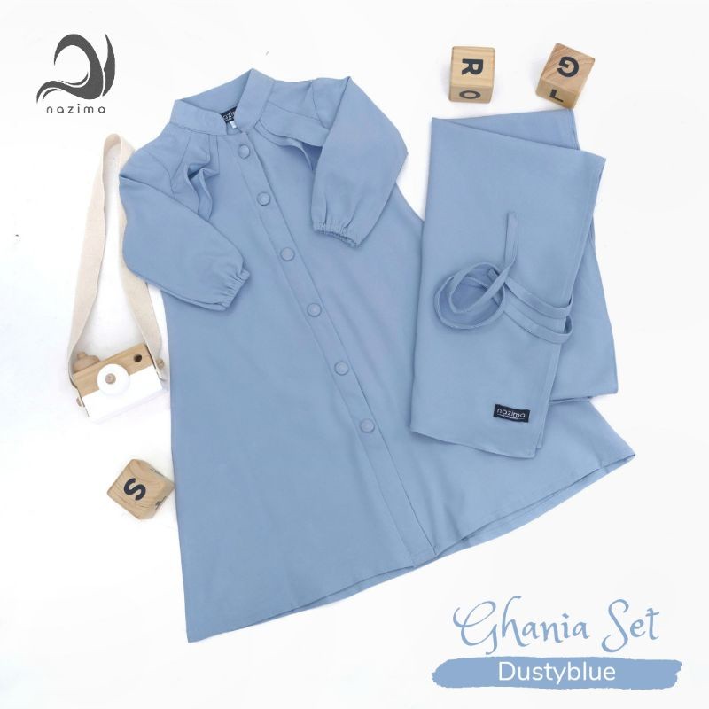 Nazima Gamis anak Ghania Set /Terbaru