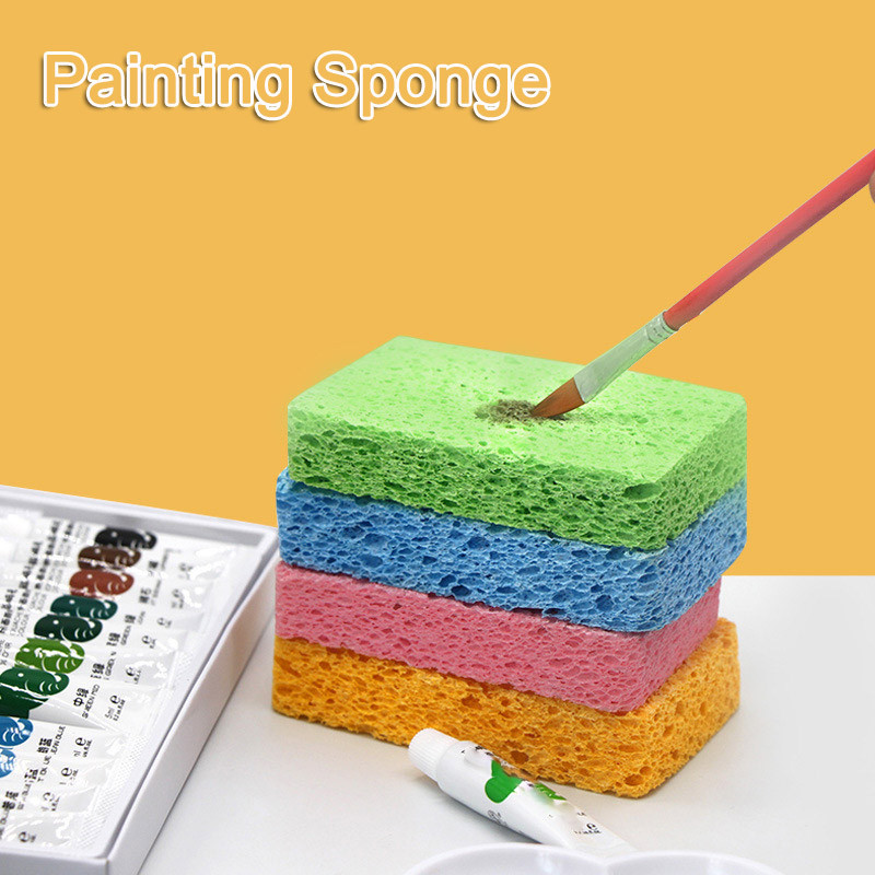 

Watercolor painting sponge boxed moisturizing special water chalk sponge strong water absorption cleaning tool art supplies