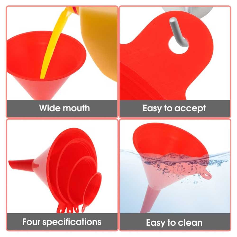 Jawara HOUSEEN Corong Minyak Oli Bensin Multifungsi Liquid Funnel 4 PCS  HS4 shop