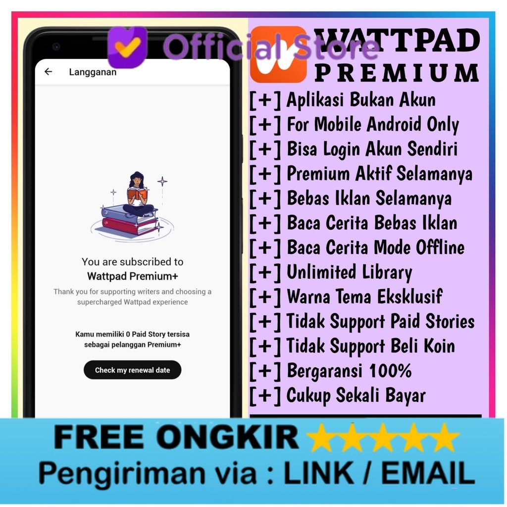 Wattpad Pro Premium Android Lifetime