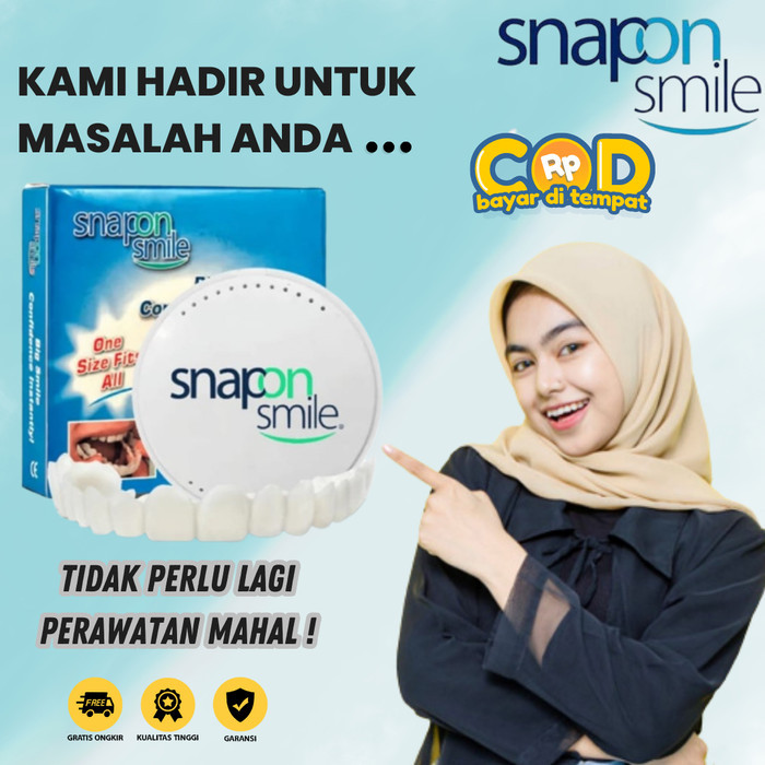 Gigi Palsu Snap On Smile Sepasang Veneer Gigi Palsu Lepasan Lengkap