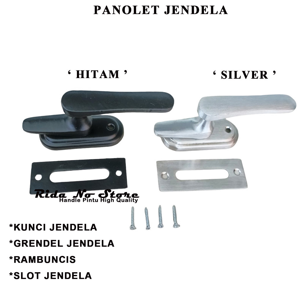 Rambuncis Kunci Jendela Kayu Jumbo Panolet Grendel Pintu Kamar Spring Kniff