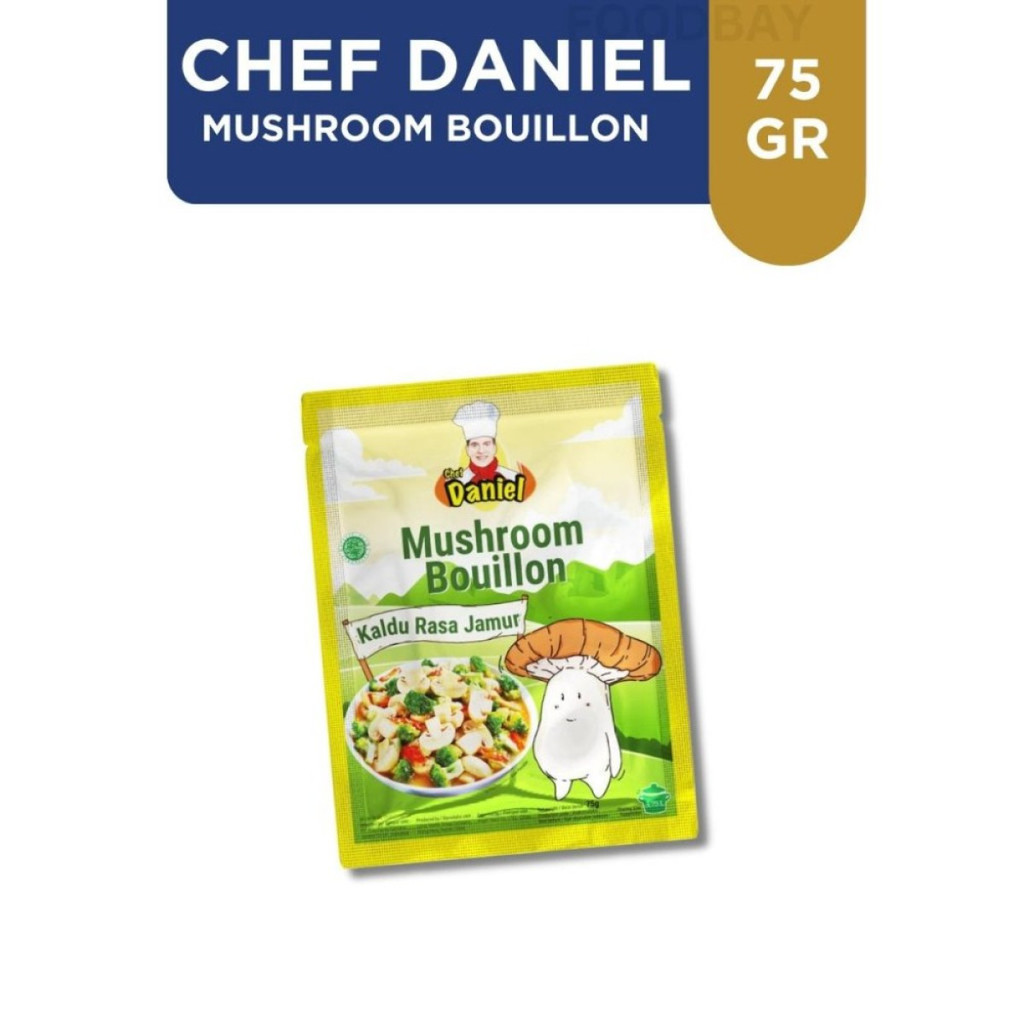 

CHEF DANIEL Mushroom Bouillon 75 gram Kaldu Jamur