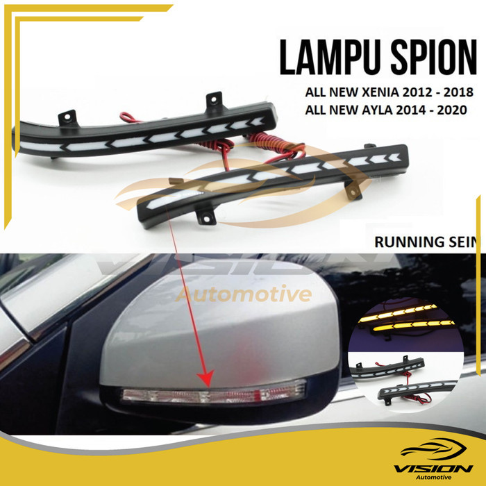 Lampu Sein Running Spion All New Xenia 2012 2018 - Lampu Spion Ayla 2014 - 2020 - 1 SET