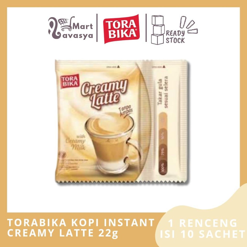 

TORABIKA KOPI INSTANT CREAMY LATTE RCG 10x22g - 1 RENCENG - KOTA BANDUNG - LAVASYA MART
