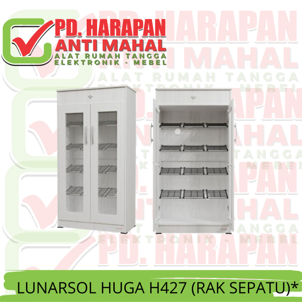 LUNARSOL HUGA H427 (RAK SEPATU)*/RAK SEPATU KAYU/RAK SEPATU MINIMALIS
