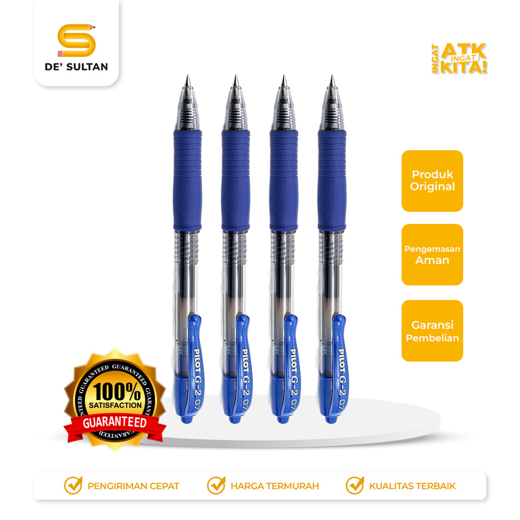 

PILOT PULPEN G-2 GEL INK BALLPOINT PEN 0.7mm (BL-G2-7) (1LSN/ 12PCS)