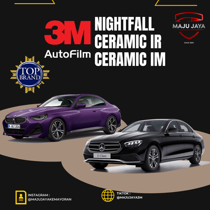 Kaca Film Mobil 3M Night Fall Nightfall Nano Ceramic Series (SKKB) - Pasang Mobil M //TERBARUU