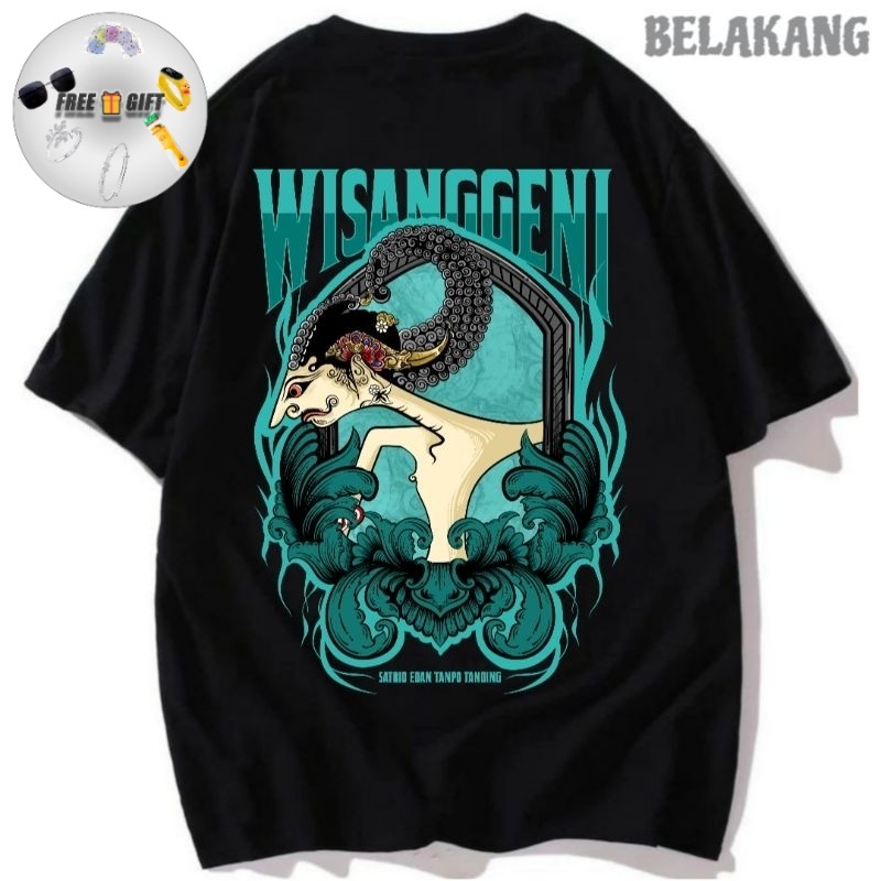 Kaos Baju Wisanggeni | Kaos Wayang Kulit | Indonesia Culture