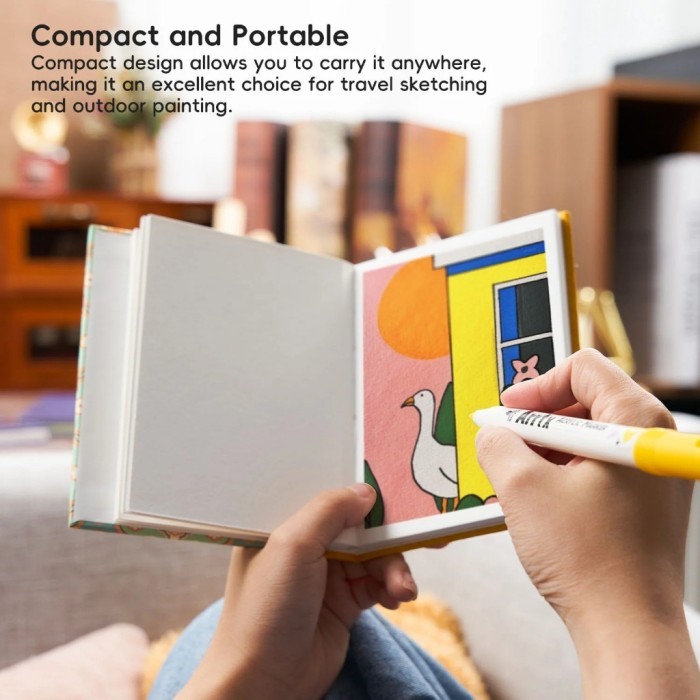 

Arrtx Watercolor Journal Sketchbook Hardcover 98x136mm