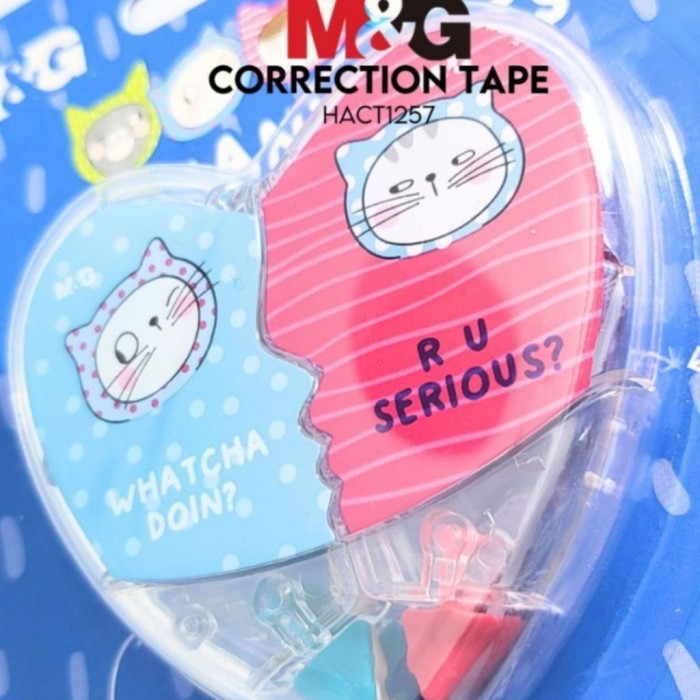 

Correction Double Tape M&G So Many Cats Tipe x Kertas 10 Meter HACT1257 - Satuan - M&G Correction, Double So Many Cats