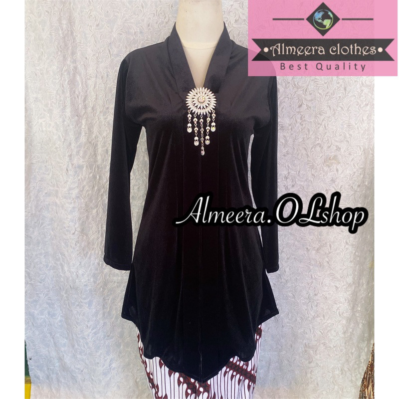 Baju kebaya bludru kartini tunik kebaya panjang kebaya modern