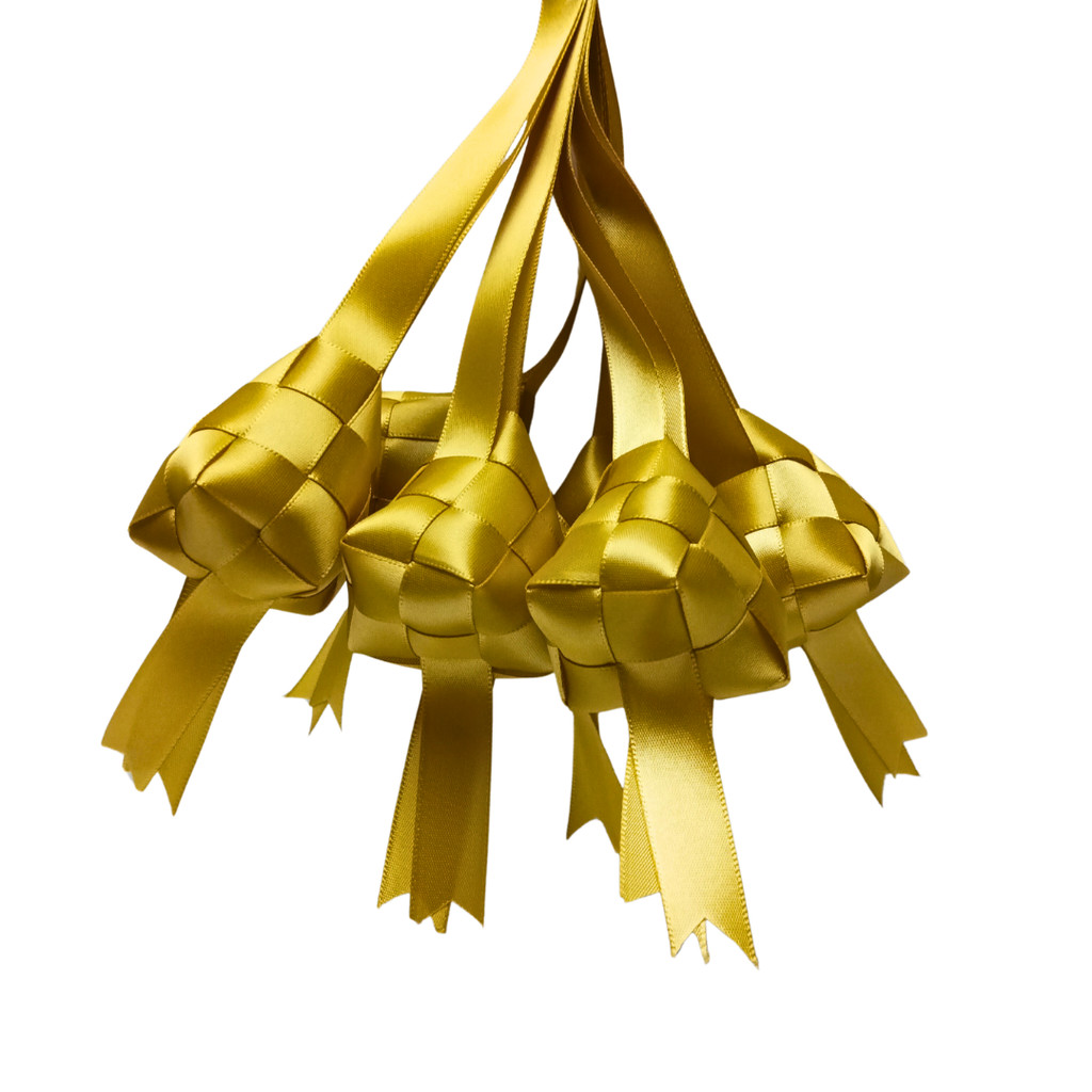 

Pita Ketupat Idul Fitri Satin ±1.5 cm - Hiasan Pita Ketupat Lebaran ±1.5 cm Dijon