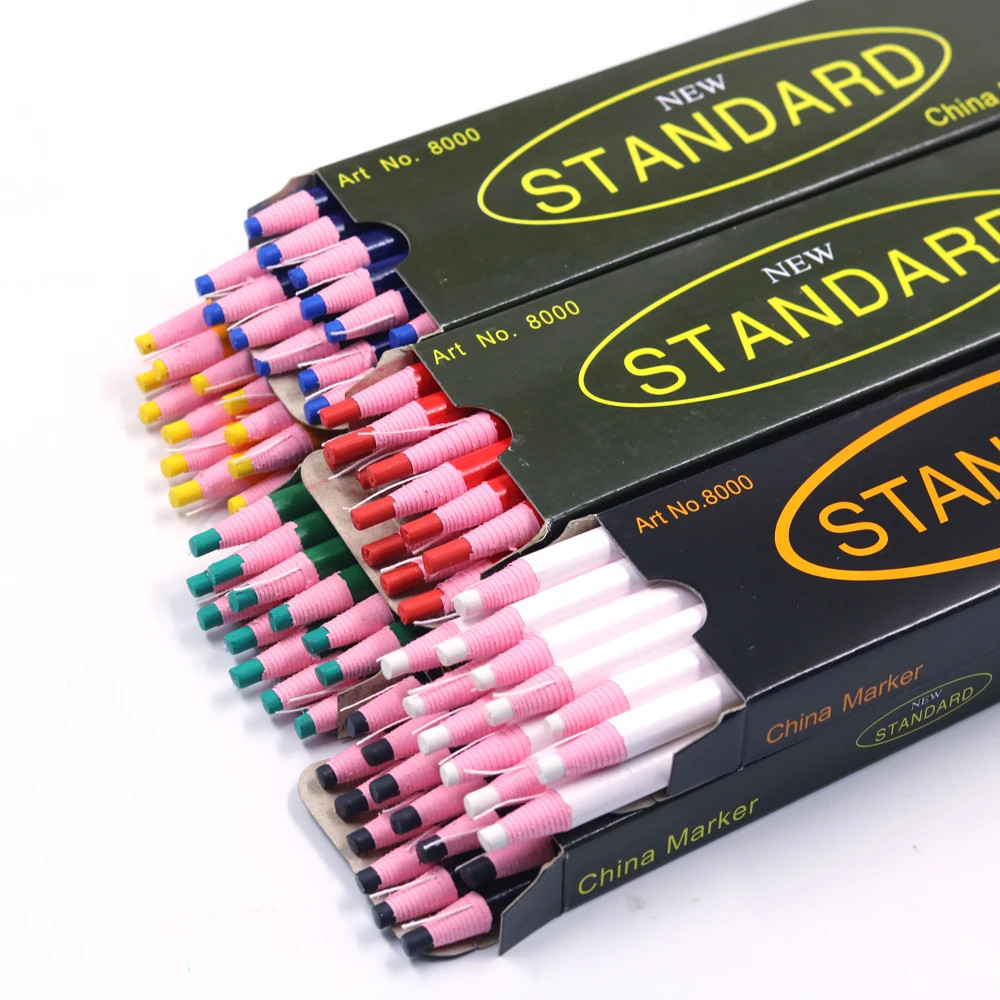 

12pcs Colorful Sewing Tailor's Chalk Pencils Cut-free Chalk Fabric Marker Pen for Patchwork DIY Clothing Tool Garment Accessory