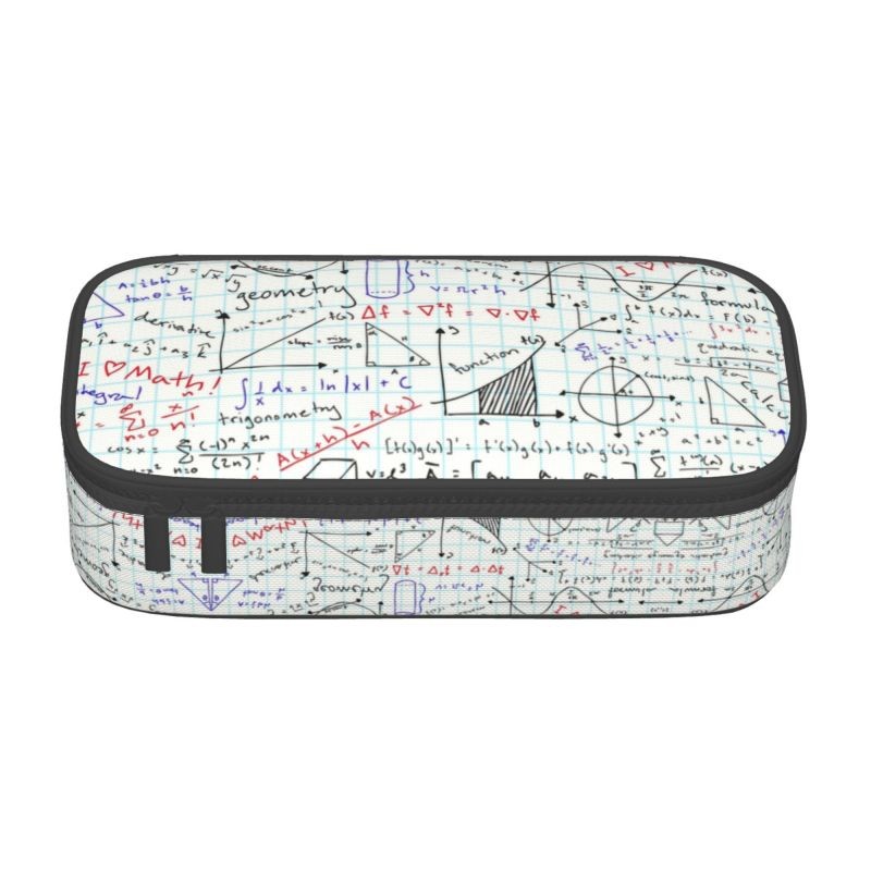 

Custom Math Homework Cute Pencil Cases Boys Gilrs Large Capacity Mathematical Mathematics Teacher Pencil Bag School Supplies