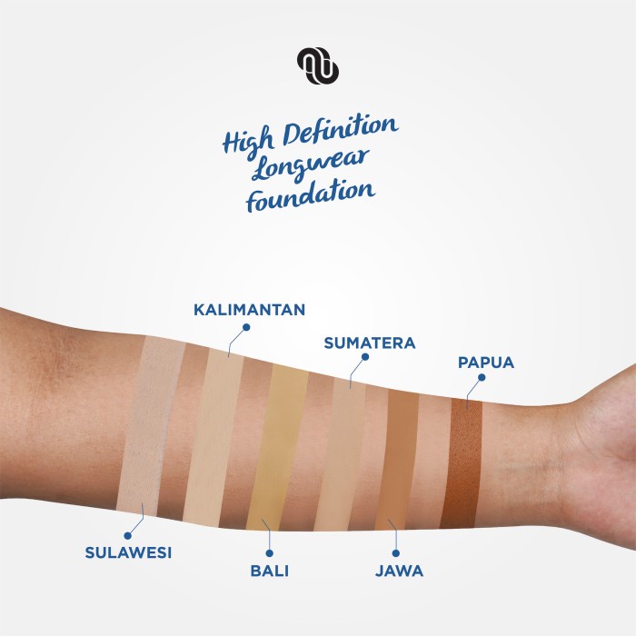 MUAQ HIGH DEFINITION LONGWEAR FOUNDATION - SUMATERA - No Puff