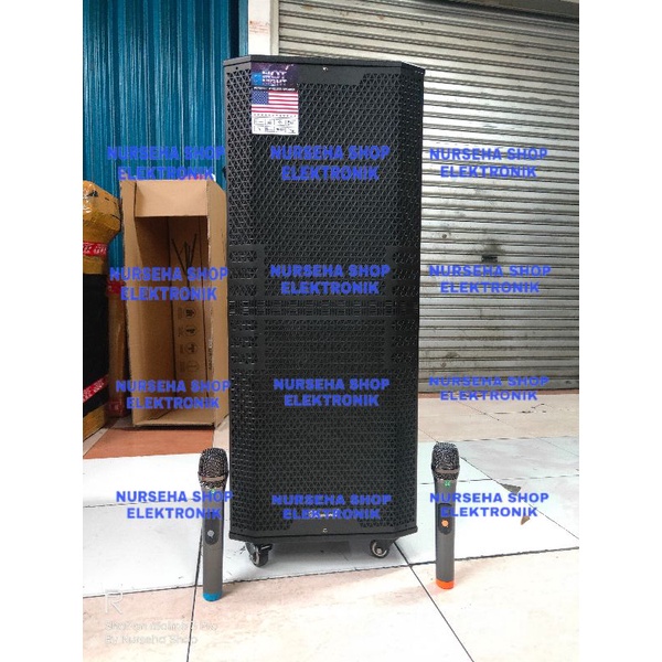 Speaker aktif portable wireless 12 inch BISMARCK BSX12W12 ORIGINAL GARANSI RESMI