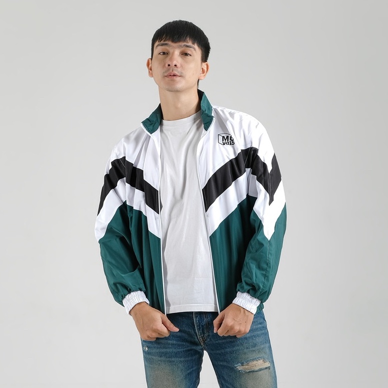 Retro Jaket Mcvois Pria Wanita Sport Hijau