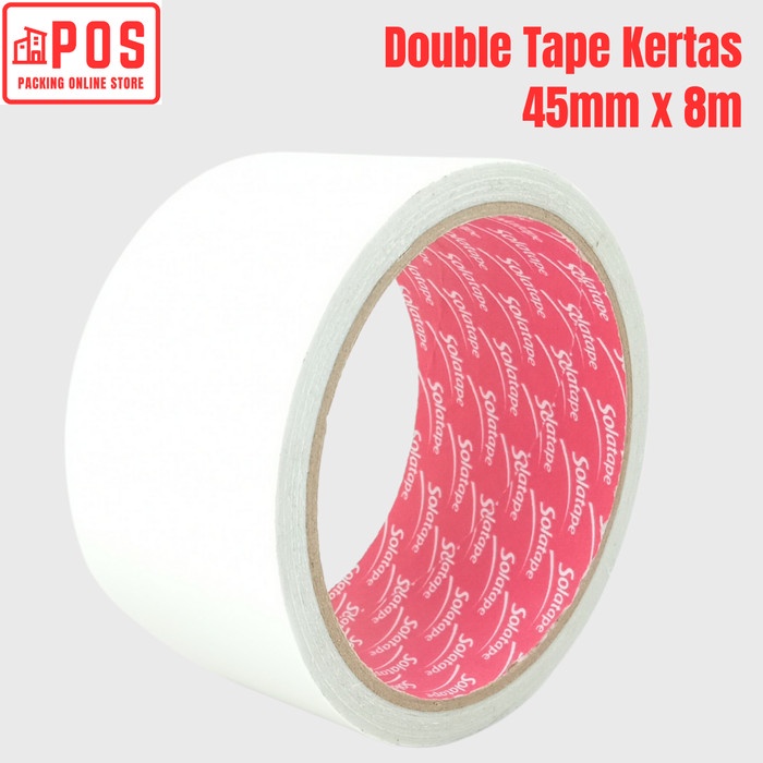 

Double Tape Kertas 45mmx8m | Solatape