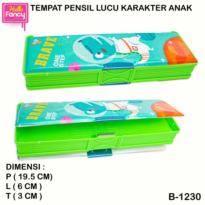 

Tempat Pensil Magnet Karakter 2 Sisi / Kotak Pensil Magnet B-1230 - Hijau