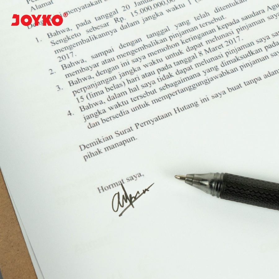 

BOLPEN JOYKO SIGN PRO GP-169 | BOLPEN TANDA TANGAN | GEL PEN HITAM dan BIRU | 1.0mm | ECER