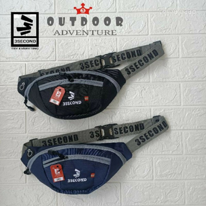 Tas Selempang Waistbag Three Second 3second Pria Not Eiger Murah - Navy