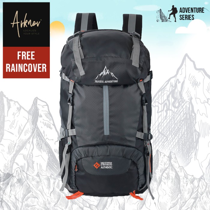 Tas Gunung Carrier Original 55 Liter bukan Eiger Gratis Raincover