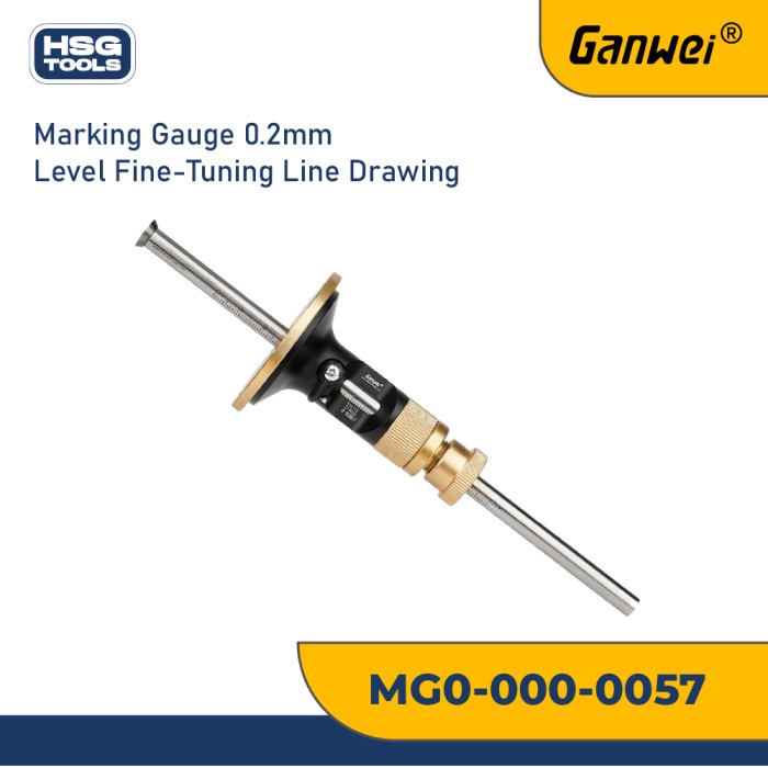 

GANWEI 0057 MARKING GAUGE 0.2MM LEVEL FINE-TUNING LINE DEVICE CARBIDE