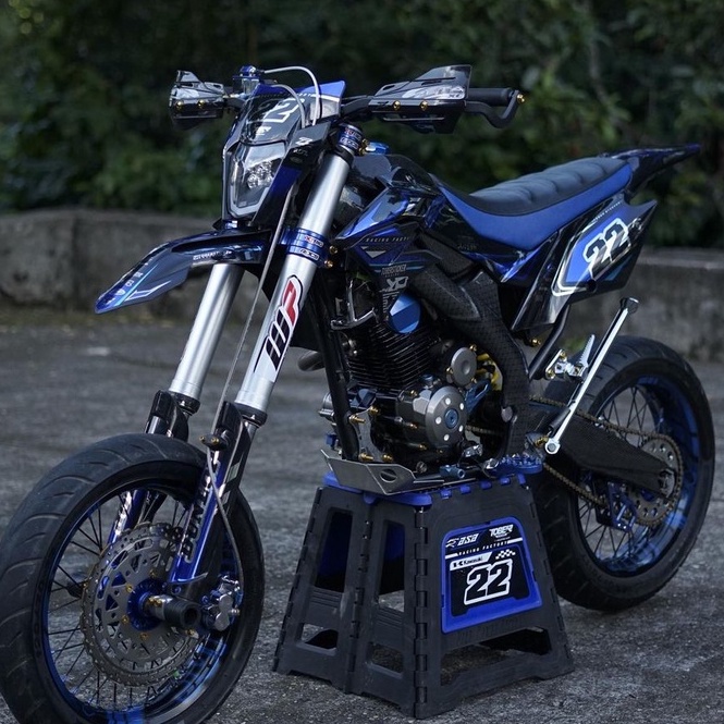 DECAL HOLOGRAM/CHROOM  KLX BF - DTRACKER - GORDON PREMIUM -CUSTOM DESAIN