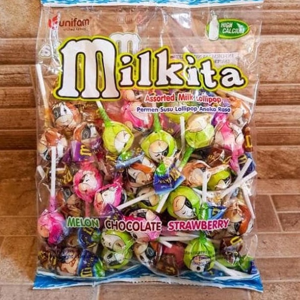 

✨PROMO✨ -Permen Milkita Lolipop Kemasan Besar