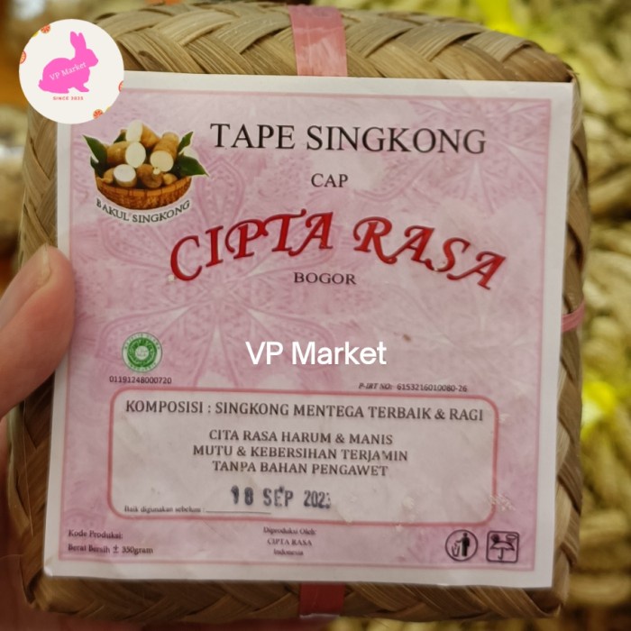 

Tape Singkong Mentega Istimewa Cipta Rasa Bogor 350g