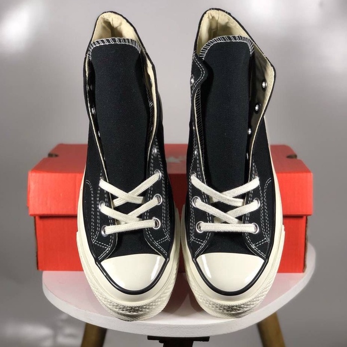 Converse 70s High Black White Original 100% (Global Realis) | Sepatu Classic Pria | Sepatu Original 