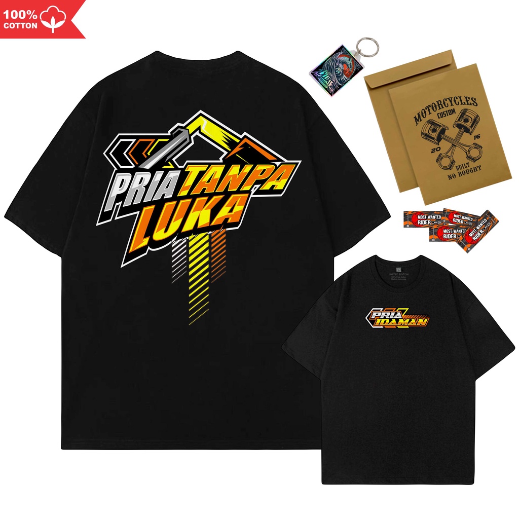 Kaos PRIA TANPA LUKA Kaos Motor Kaos HONDA CB C70 MEGAPRO Kaos Racing Drag