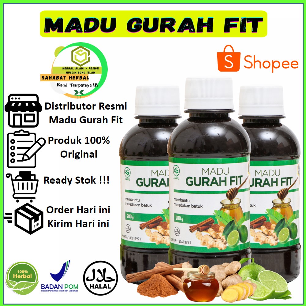 

Madu Gurah Fit Obat Flu Batuk Gurahfit Obat Herbal Sakit Tenggorokan Sesak Nafas Sinusitis Asma TBC