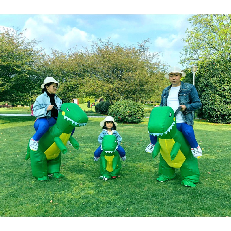 Tatajoy Kostum Dino Pesta Cosplay Dinosaurus Anak Ultah Badut Lucu Ultah Inflatable Karnaval Festival Dino Kostum Anak 3 ukuran