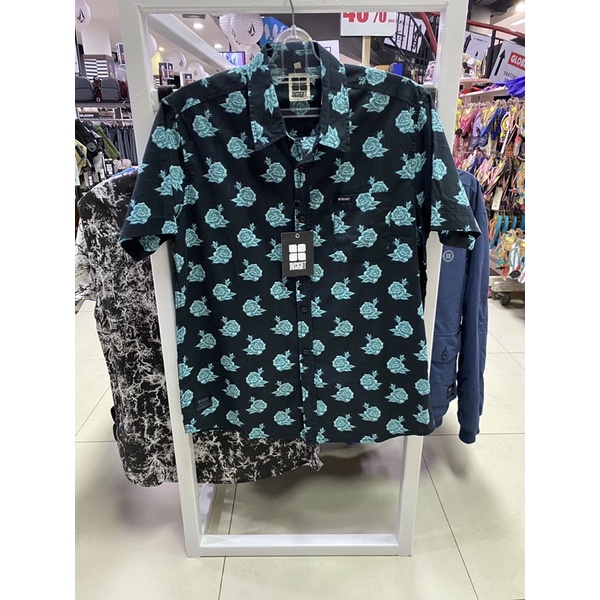Kemeja Insight Pria Rotterdam Shirt Black Original L