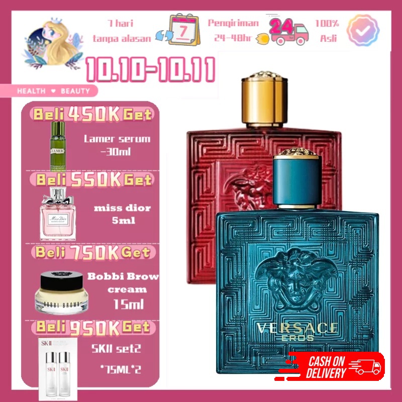 （COD） versace eros parfum/versace Love Ross Eros Men's Perfume /Original/EDT/EDP/100ml