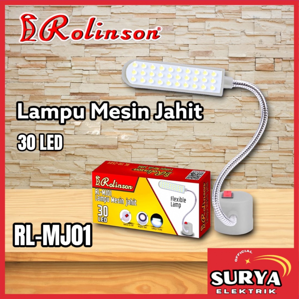 Lampu Tempel Magnet Mesin Jahit ROLINSON Kuat Flexible Terang 30 LED