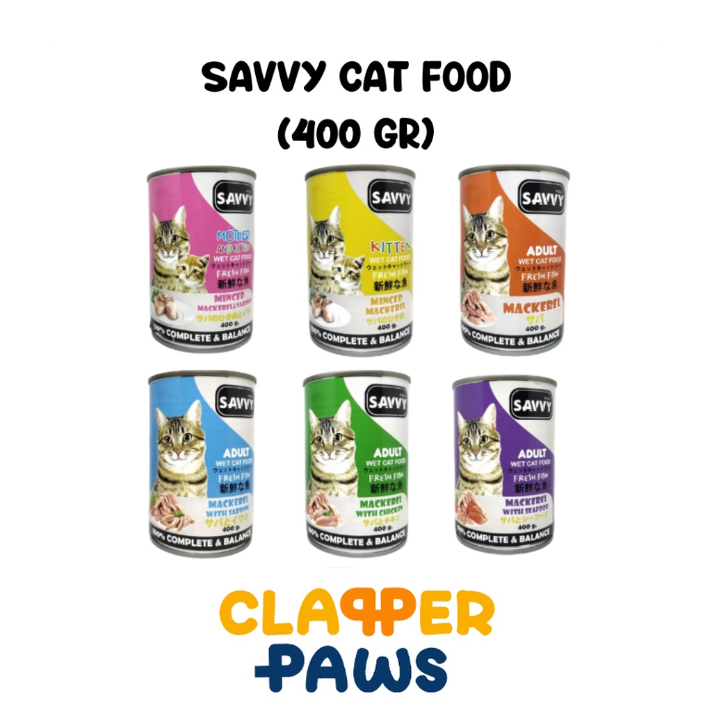 Savvy Cat Food 400gr - Makanan Basah Kucing