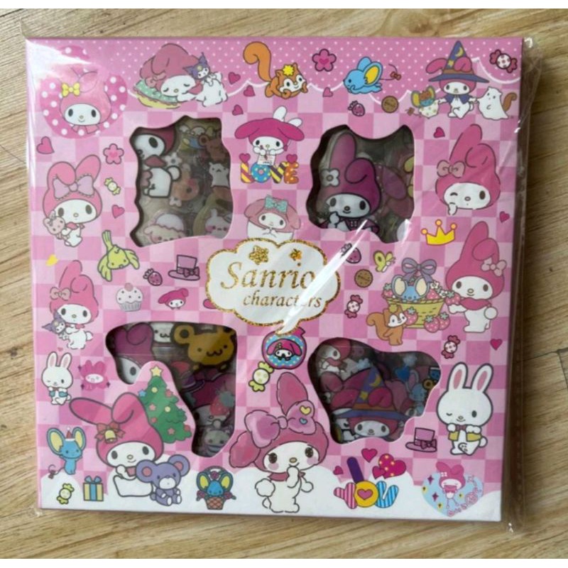 

Sticker Lucu KARTUN 2D Sanrio Karakter Kuromi dan Melody Isi 100 Lembar Per Box