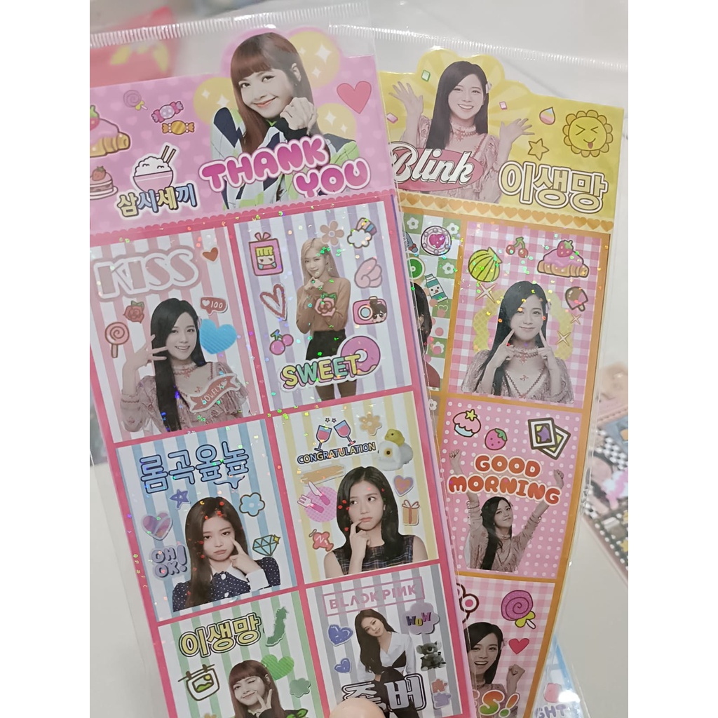 

KENZ STICKER 2D BLINK BLING MARVEL BLACKPINK MIXUE AVENGERS SPIDERMAN JENNIE ROSE LISA JISOO