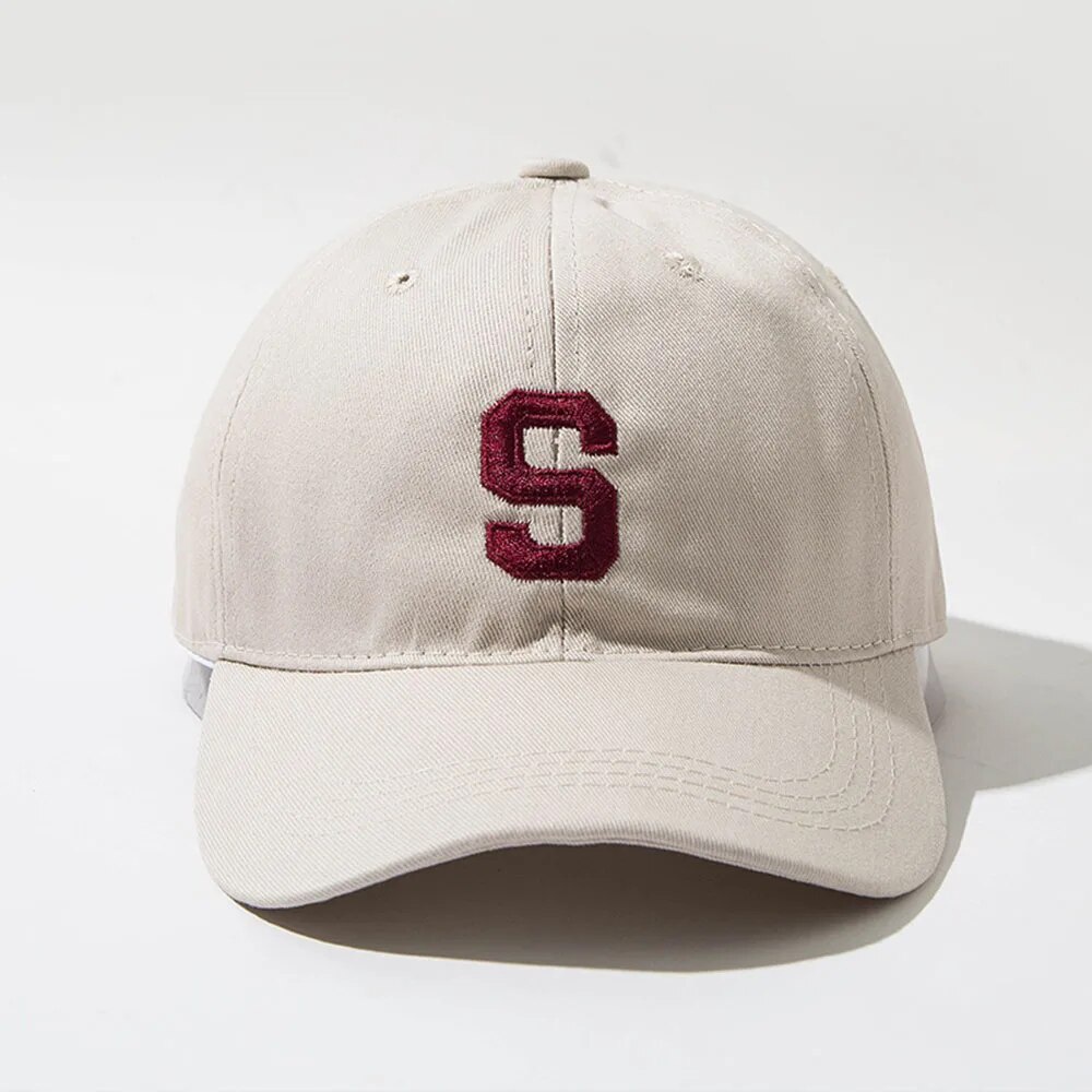 Topi Baseball pria wanita, pria versi Korea kasual kain katun